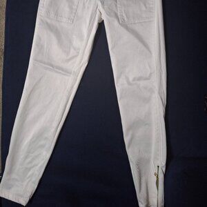 New York & CO White Cropped Pants